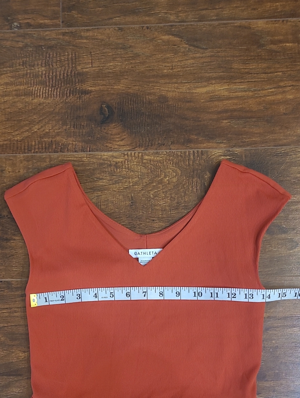 Athleta Sleeveless V-Neck Midi Dress in Burnt Orange Size Small - Picture 7 of 9